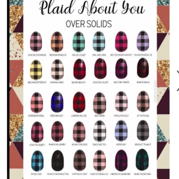 🎉3/$25  NEW Color Street Plaid About You Clear Overlay Black Retired Nail strips - Picture 6 of 12